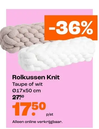 Promotie: Rolkussen Knit