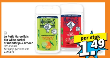 Aanbieding: Le Petit Marseillais bio wilde aarbei of mand