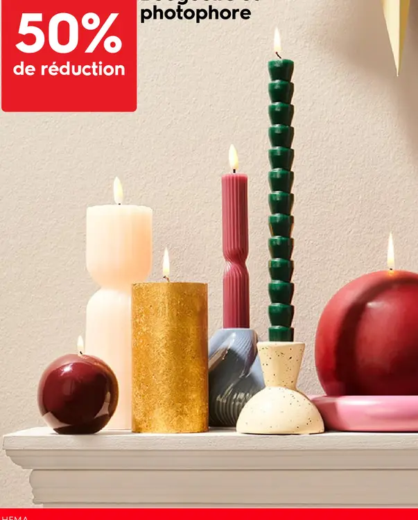 Offre: Bougie et photophore