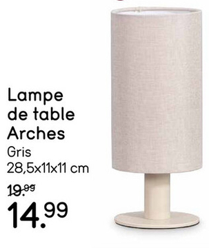 Offre: Lampe de table Arches - grise