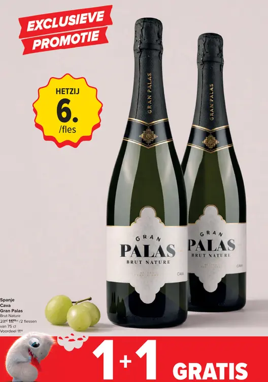 Promotie: Gran Palas Brut Nature Cava