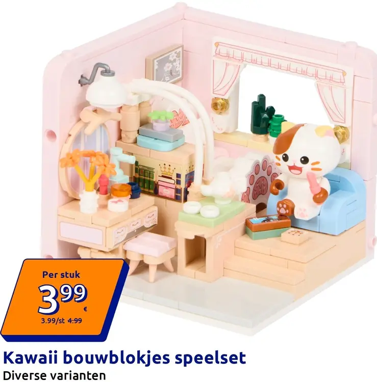 Promotie: Kawaii bouwblokjes speelset