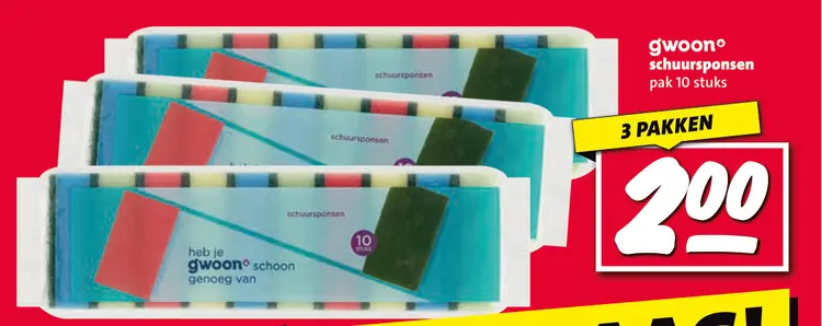 Aanbieding: schuursponsen