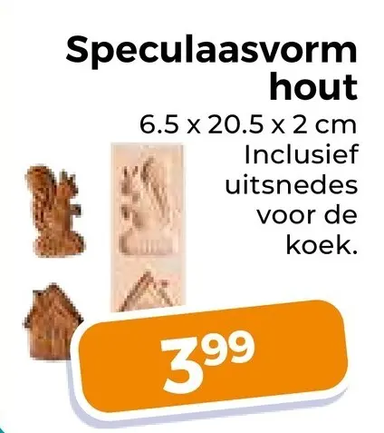 Aanbieding: Speculaasvorm hout