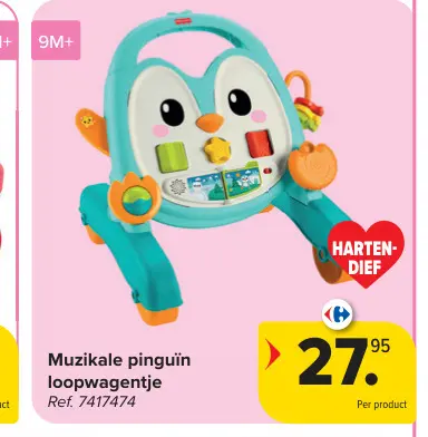 Promotie: Muzikale pinguïn loopwagentje
