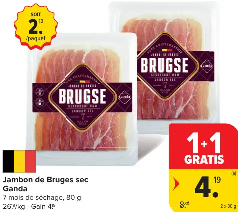 Offre: Jambon de Bruges sec