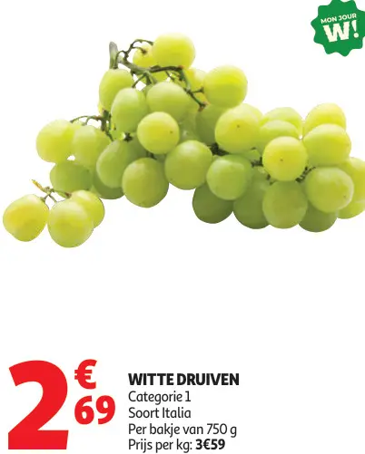 Promotie: Witte druiven