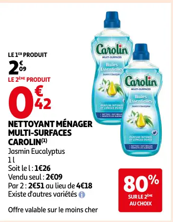 Offre: Nettoyant ménager multi-surfaces