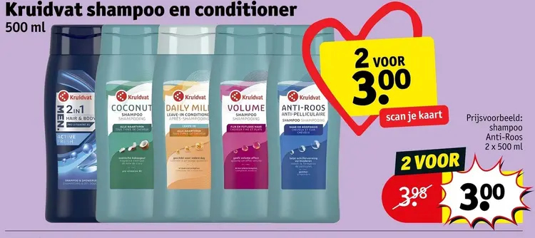 Aanbieding: shampoo en conditioner