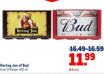 Aanbieding: Hertog Jan of Bud