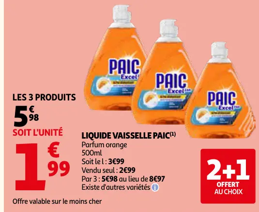 Offre: Liquide vaisselle