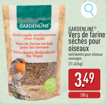 Offre: Vers de farine séchés pour oiseaux