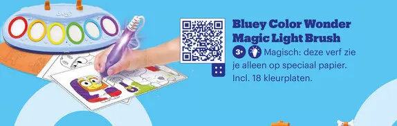 Aanbieding: Bluey Color Wonder Magic Light Brush