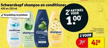 Aanbieding: Schwarzkopf shampoo en conditioner