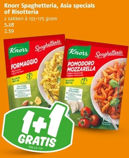 Aanbieding: Spaghetteria, Asia specials of Risotteria