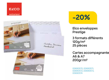 Offre: Elco enveloppes Prestige