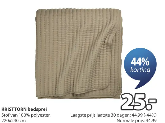 Promotie: KRISTTORN bedsprei