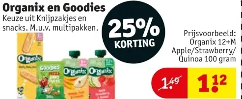 Aanbieding: Organix en Goodies