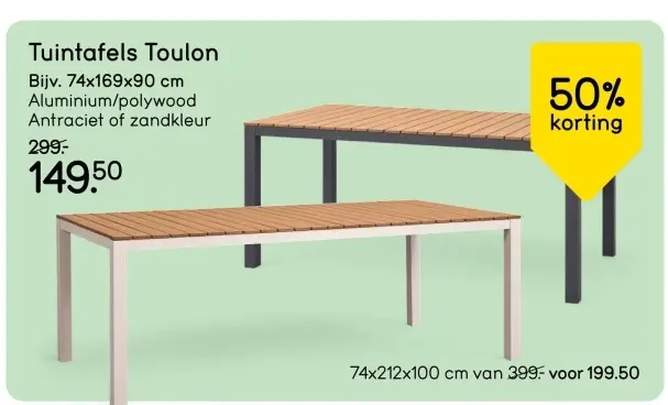 Aanbieding: Tuintafels Toulon
