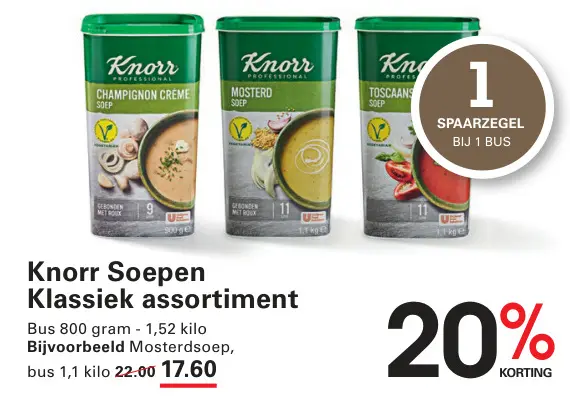Aanbieding: Knorr Soepen Klassiek assortiment