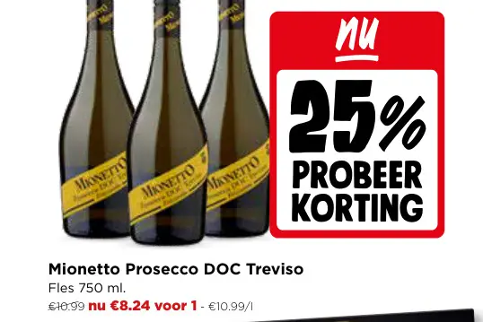 Promotie: Mionetto Prosecco DOC Treviso