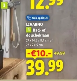 Aanbieding: Bad- of douchekraan