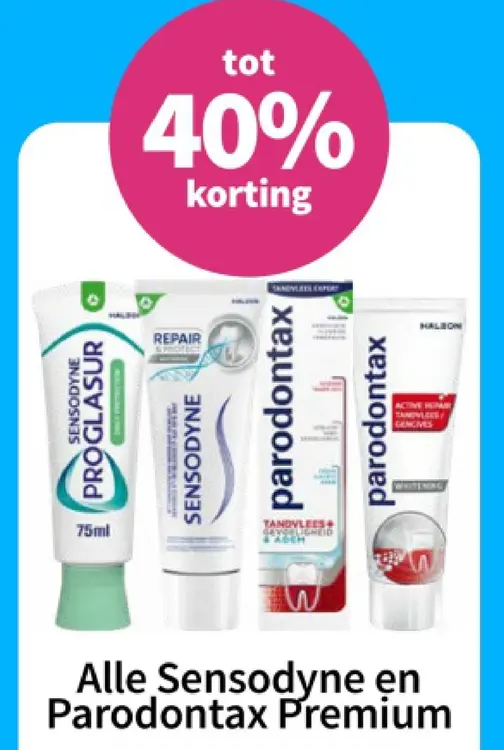 Aanbieding: Sensodyne en Parodontax Premium