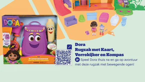 Aanbieding: Dora Rugzak met Kaart, Verrekijker en Kompas