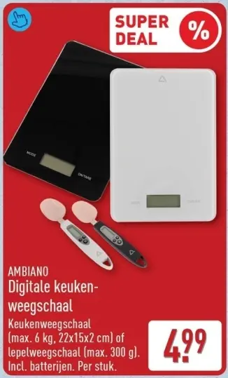 Aanbieding: Digitale keukenweegschaal