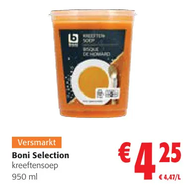 Aanbieding: kreeftensoep