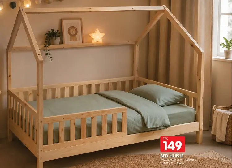 Promotie: Bed huisje