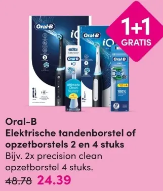 Aanbieding: Elektrische tandenborstel of opzetborstels