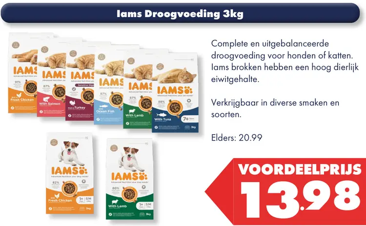 Aanbieding: Iams Droogvoeding