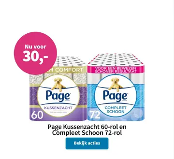 Aanbieding: Page Kussenzacht en Compleet Schoon