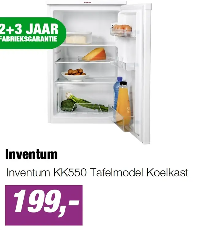 Aanbieding: Inventum KK550 Tafelmodel Koelkast