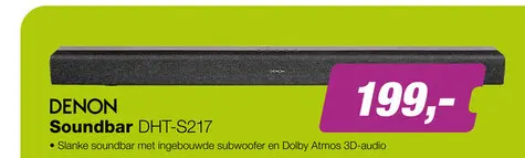 Aanbieding: Soundbar DHT-S217