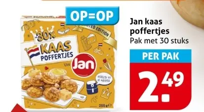 Aanbieding: kaas poffertjes