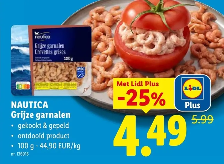 Promotie: Grijze garnalen