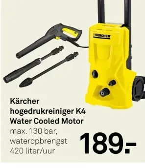Aanbieding: hogedrukreiniger K4 Water Cooled Motor