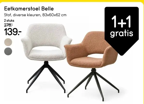 Aanbieding: Eetkamerstoel Belle
