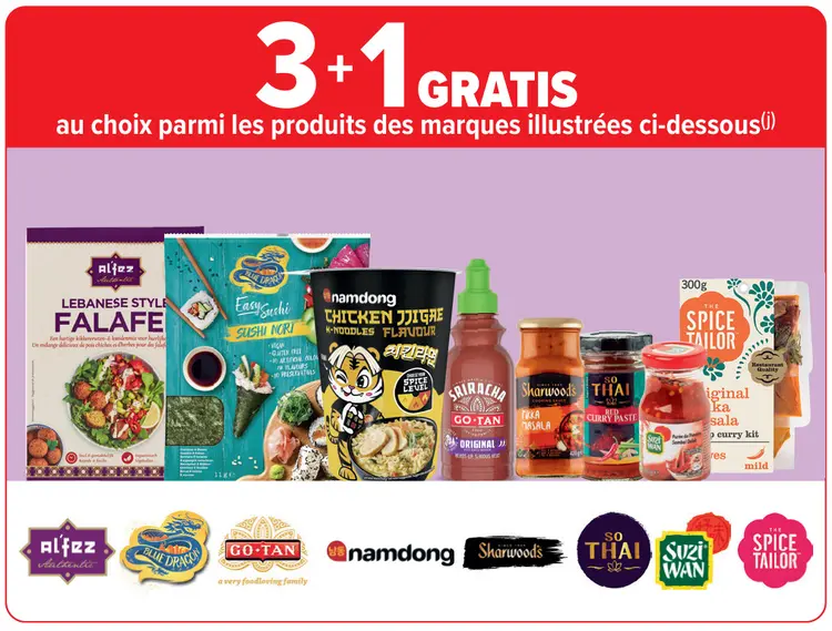 Offre: Produits des marques illustrées ci-dessous