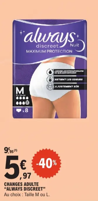 Offre: Changes adulte