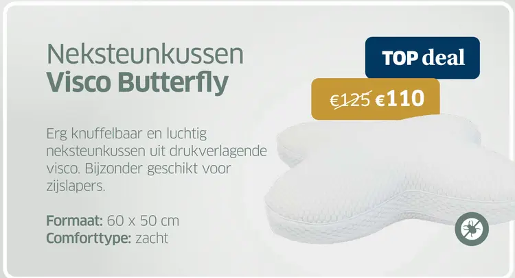Promotie: Neksteunkussen Visco Butterfly