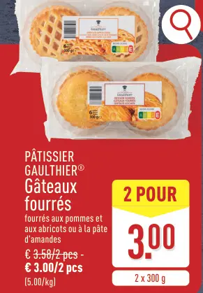 Offre: Gâteaux fourrés