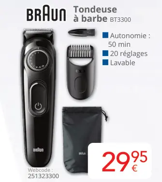 Offre: Tondeuse à barbe BT3300