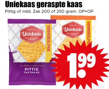 Aanbieding: geraspte kaas