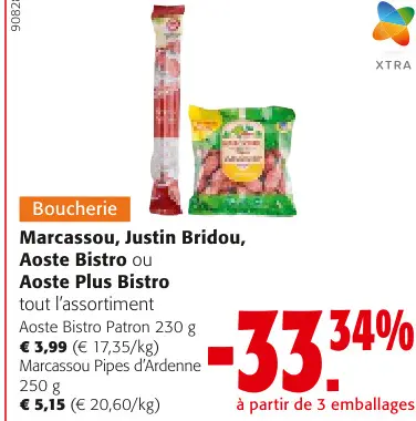 Offre: Aoste Bistro Patron ou Aoste Plus Bistro tout