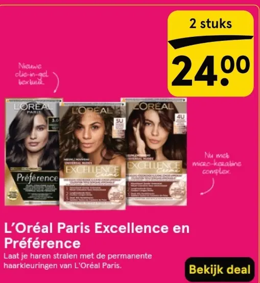 Aanbieding: L'Oréal Paris Excellence en Préférence