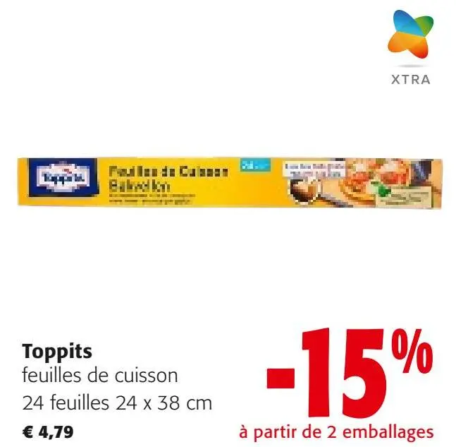 Offre: Feuilles de cuisson