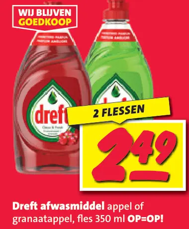 Aanbieding: Dreft afwasmiddel